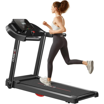 2.5HP Folding Treadmill Portable Running Walking Compact Exercise Machine with 12 Preset Program, LED Display, Easy Assembly for Home