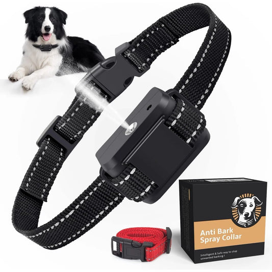 Citronella Bark Collar,Spray Bark Collar with 2 Adjustable Spray & Sensitivity Level,Rechargeable Citronella Dog Collar,Anti Barking Collar Stop Bark Training No Bark Collar for Small Medium