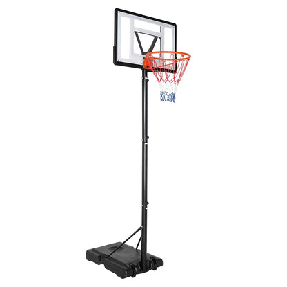 Ktaxon 8ft -10ft Basketball Hoop System, 35in Portable Removeable Basketball Goal Stand with Wheels, Adjustable for Youth Adults Indoor Outdoor