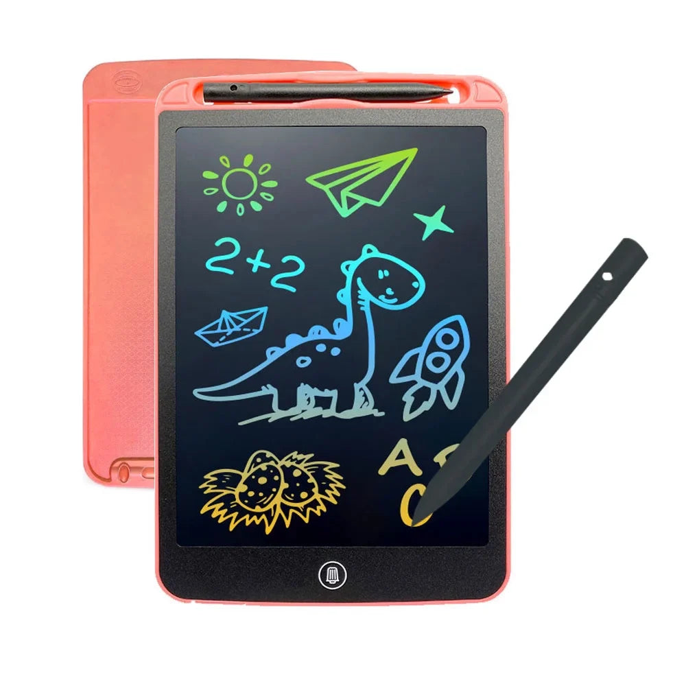 LCD Writing Tablet for Kids 10 Inch, Colorful Doodle Board Drawing Tablet with Lock Function, Erasable Reusable Writing Pad