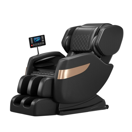 Premium 2024 Full-Body Massage Chair with Zero Gravity, Heat Therapy, and Bluetooth Speaker – 20 Airbags, 8 Rollers, Extendable Footrest, Ideal for Stress Relief and Relaxation – Perfect Gift for Any