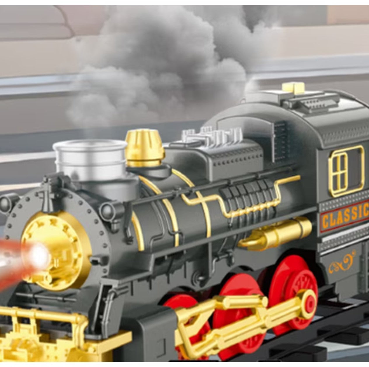 Safety is the most important thing we concerned. AMTPM Our train set is made of eco-friendly ABS materials and conforms