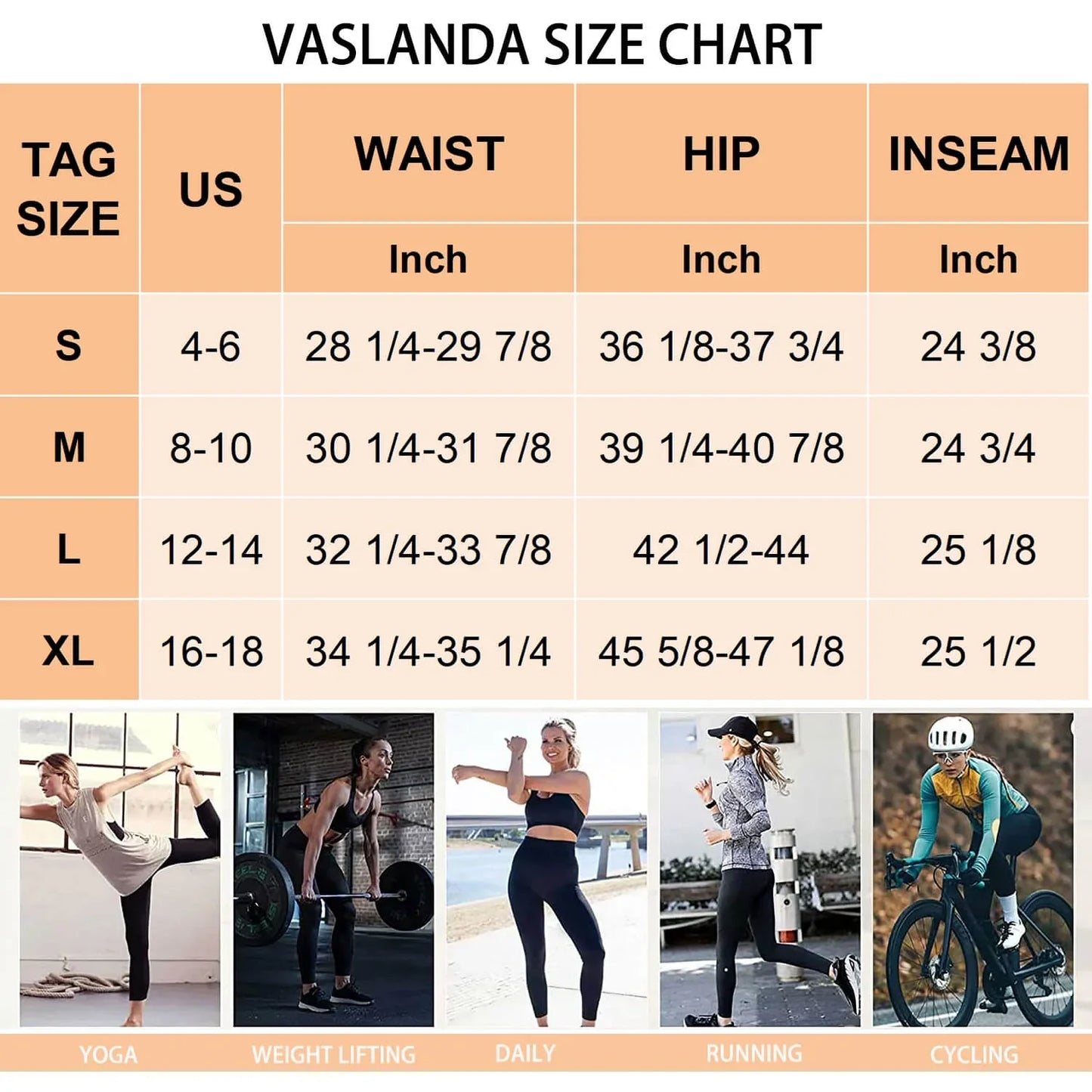 Vaslanda Thermo Sweat Sauna Pants for Women Weight Loss Neoprene Hight Waisted Leggings Workout Waist Trainer Shaper Thighs