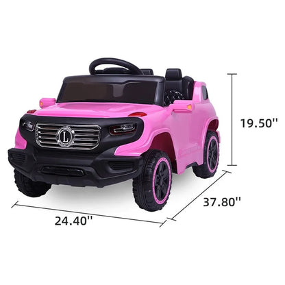 Ktaxon 6V Kids Ride On Car, Powered Electric Car Toys w/Parent Remote Control for Boys Girls, Pink