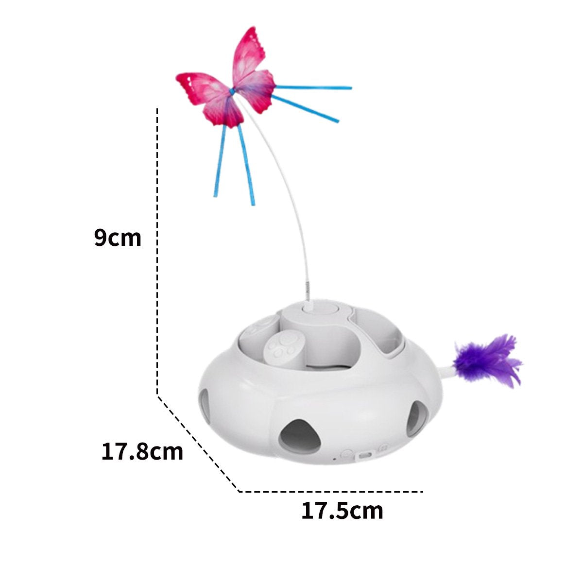 Cat Toys 1200mAh Interactive Cat Toy Indoor White Blue Color kitten Toys, Cat Toys for Indoor Cats