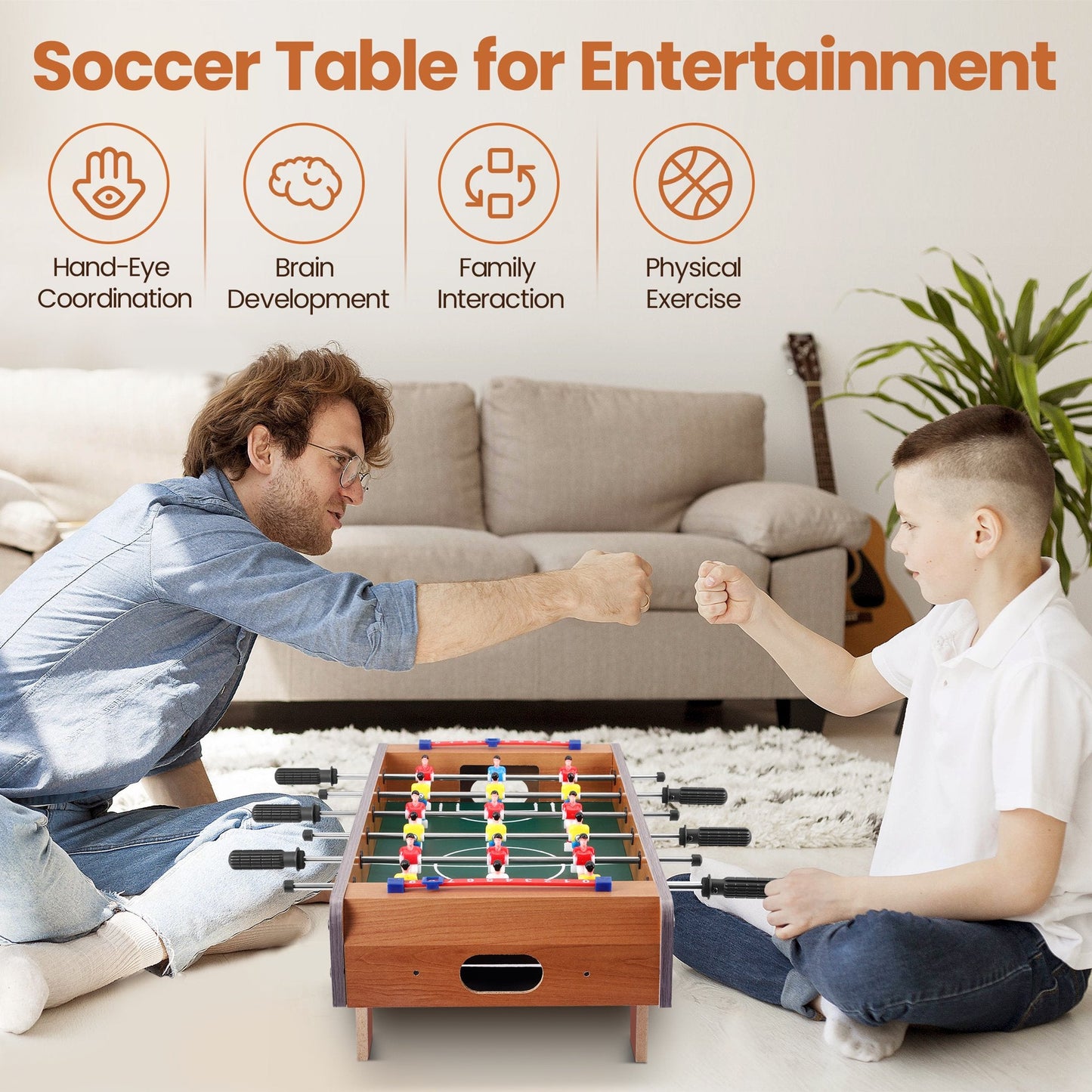 AMTPM Foosball Table Competition Game Soccer Arcade Sized Football Sports Indoor U36