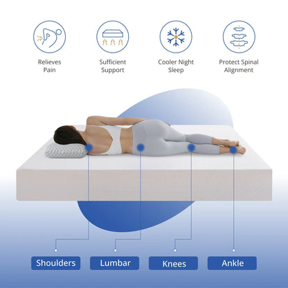 SynthoSpace Twin Size Mattress, 6 inch Memory Foam Mattress in a Box, Medium Firm