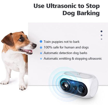 Anti Barking Device for Dogs, 3 Frequency Levels Dog Barking Control Devices, 15 Feet Dog Bark Deterrent Devices, Safe Anti Dog Barking Device Indoor, Anti Barking Box for Small Large Dogs, White