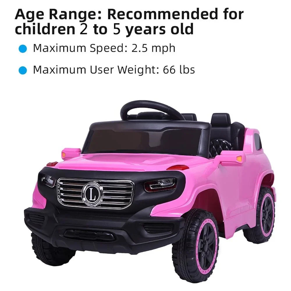 Ktaxon 6V Kids Ride On Car, Powered Electric Car Toys w/Parent Remote Control for Boys Girls, Pink