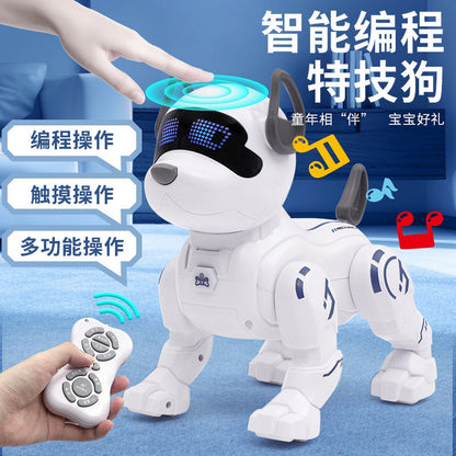 AMTPM RC Robot Dog, Electronic Pet Dog with Voice Control, Interactive and Stunt