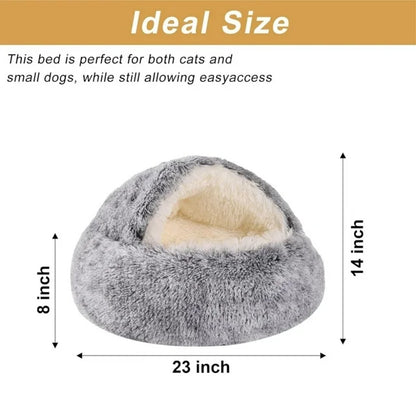 Reyox Dog Deds for Small Dogs Cats,Washable Covered Dog Bed,Puppy Calming Donut Dog Cat Beds, 24" x 24"