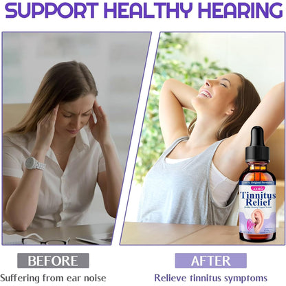 Tinnitus Relief for Ringing Ears, Natural Herbal Blend & Improve Hearing for Men & Women