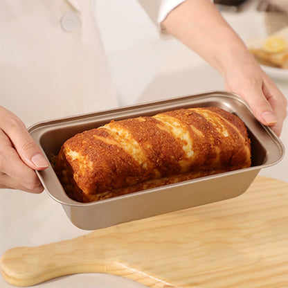 LIMICAR Loaf Pan Set of 2,9x5 Bread Pan,Carbon Steel Bread Loaf Pan For Bread Meatloaf Lasagna Cake,Dishwasher Safe,Gold