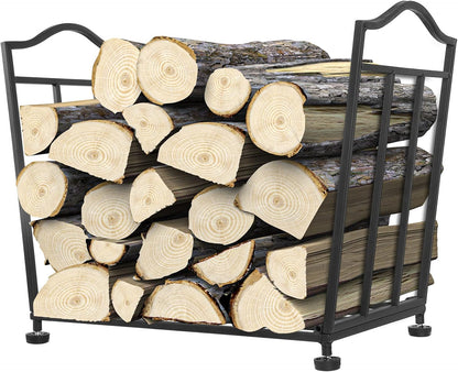 Firewood Rack, Foldable Firewood Holder, Firewood Storage Rack for Indoor Outdoor Log Organization and Storage