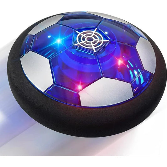 JUGAAD LIFE Hover Soccer Ball Toys for Boys, Rechargeable Indoor Floating Air Soccer Ball with LED Light, Birthday Christmas Gifts for Kids Age 3 4 5 6 7 8 Years Old