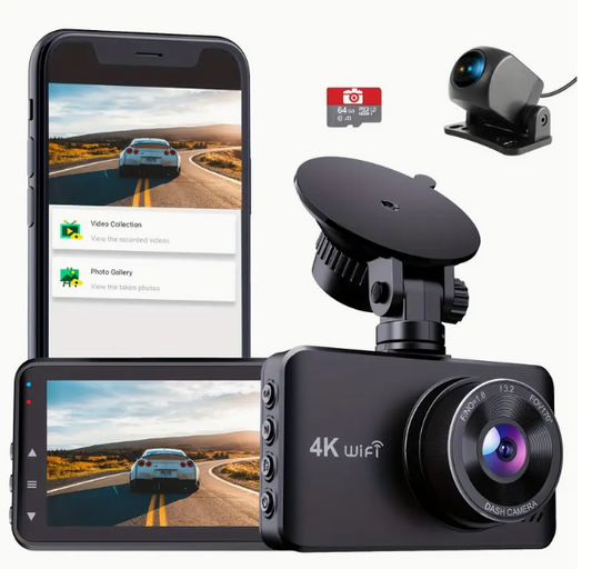 NEX-POW Dash Cam for Cars, Dash Camera with WDR and Night Vision