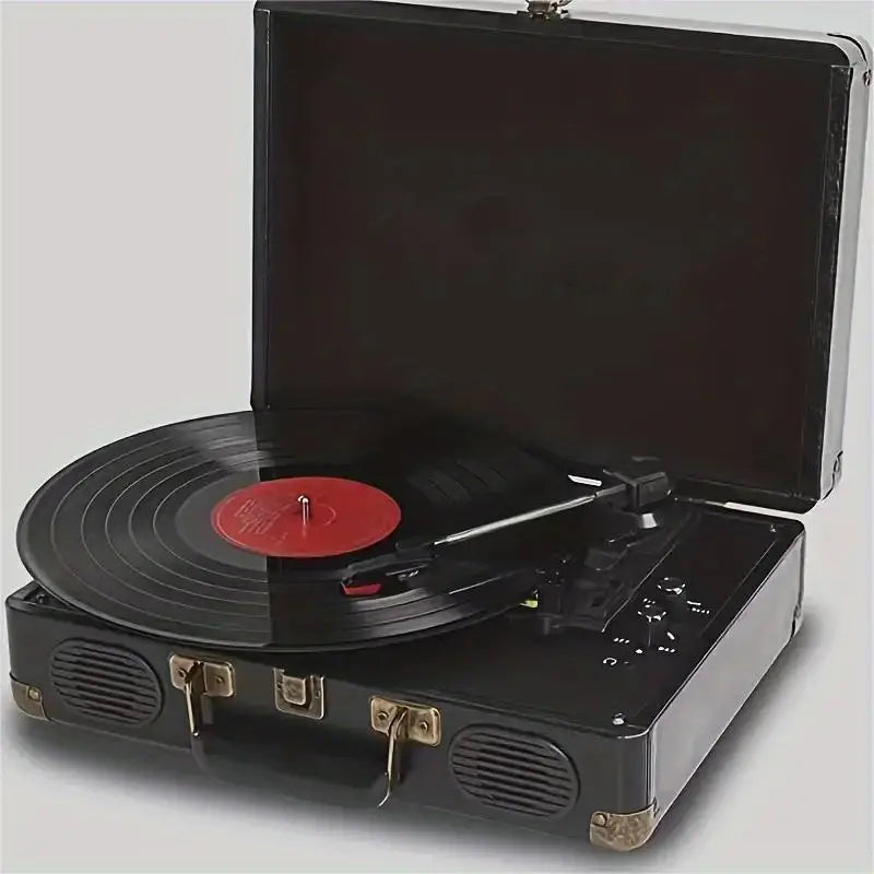 Record Player C260, 3-Speed 33/45/78RPM Vinyl Spinner with 2 Built-in Stereo Speakers, Headphone Jack, USB, AUX-IN,RCA-Out and Recording