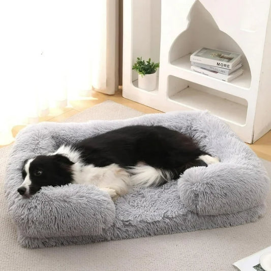 Reyox Orthopedic Dog Beds for Large Dogs,43 x 28 inch Fluffy Large Dog Bed with Removable Washable Cover,Non-Slip Bottom and Egg-Crate Foam Big Dog Couch Bed