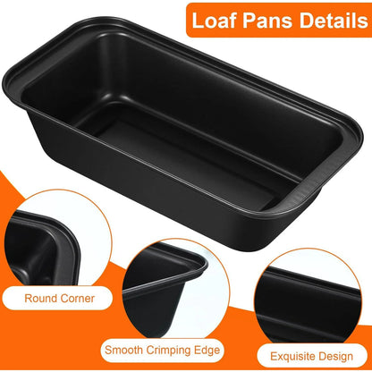 LIMICAR Loaf Pan Set,3-Piece,Carbon Steel Nonstick Bread Loaf Pan,Loaf Baking Pan for Home Baking Brownies and Pound Cakes, 9X5 Inch