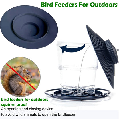 Bird Feeder For Outdoors Squirrel Proof, Hanging Bird Feeder,Finch Feeder, Suitable For Bird Seed For Outside Feeders, 2.2 lbs Capacity(Green)