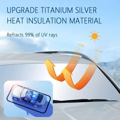 Car Windshield Sun Shade, Reflector Sunshade Offers Ultimate Protection for Car Interior